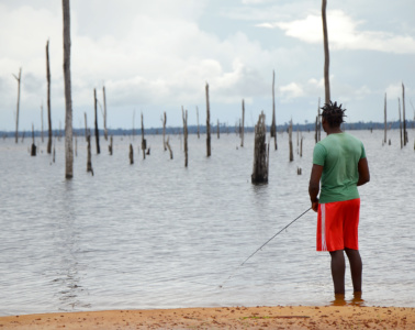 Angler in Surinam - Paradies island