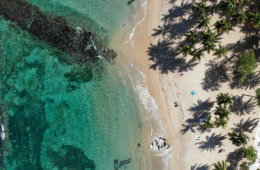 El Escambron Strand von oben gesehen, Puerto Rico