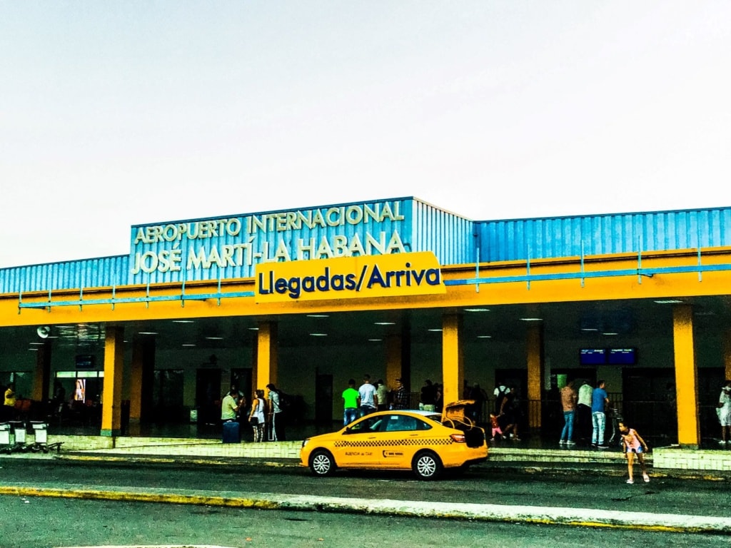 Havanna Flughafen Ankunft