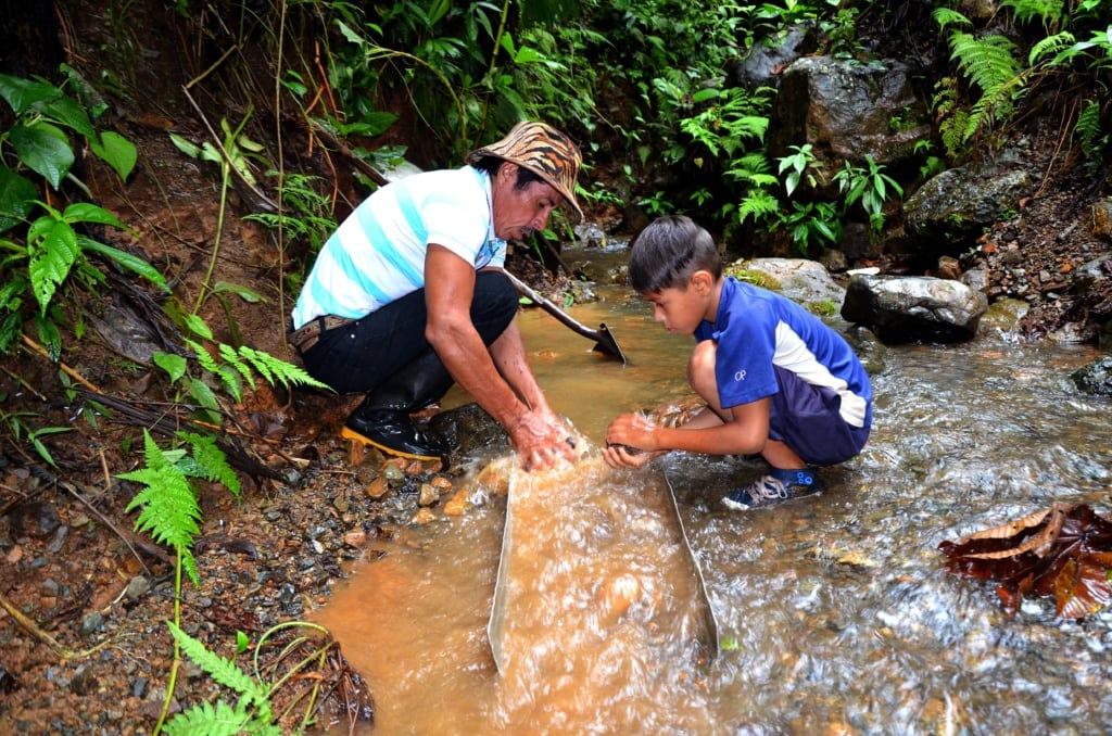 Goldwäscher auf der Ora-Halbinsel in Costa Rica
