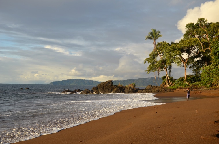 Strand auf der Osa-Halbinsel in Costa Rica