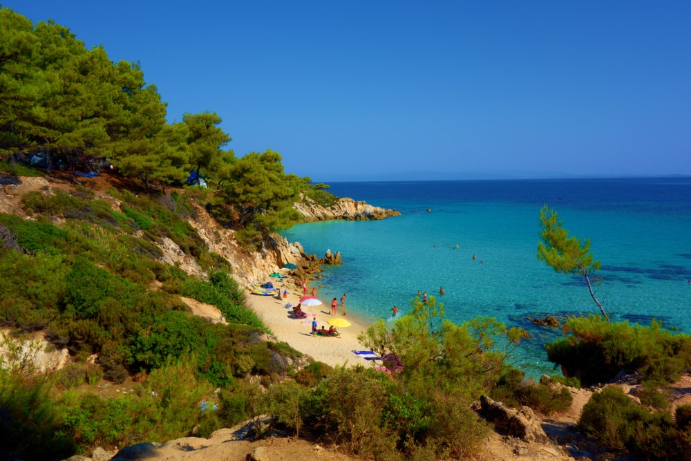 Kavourotripes Beach in Griechenland