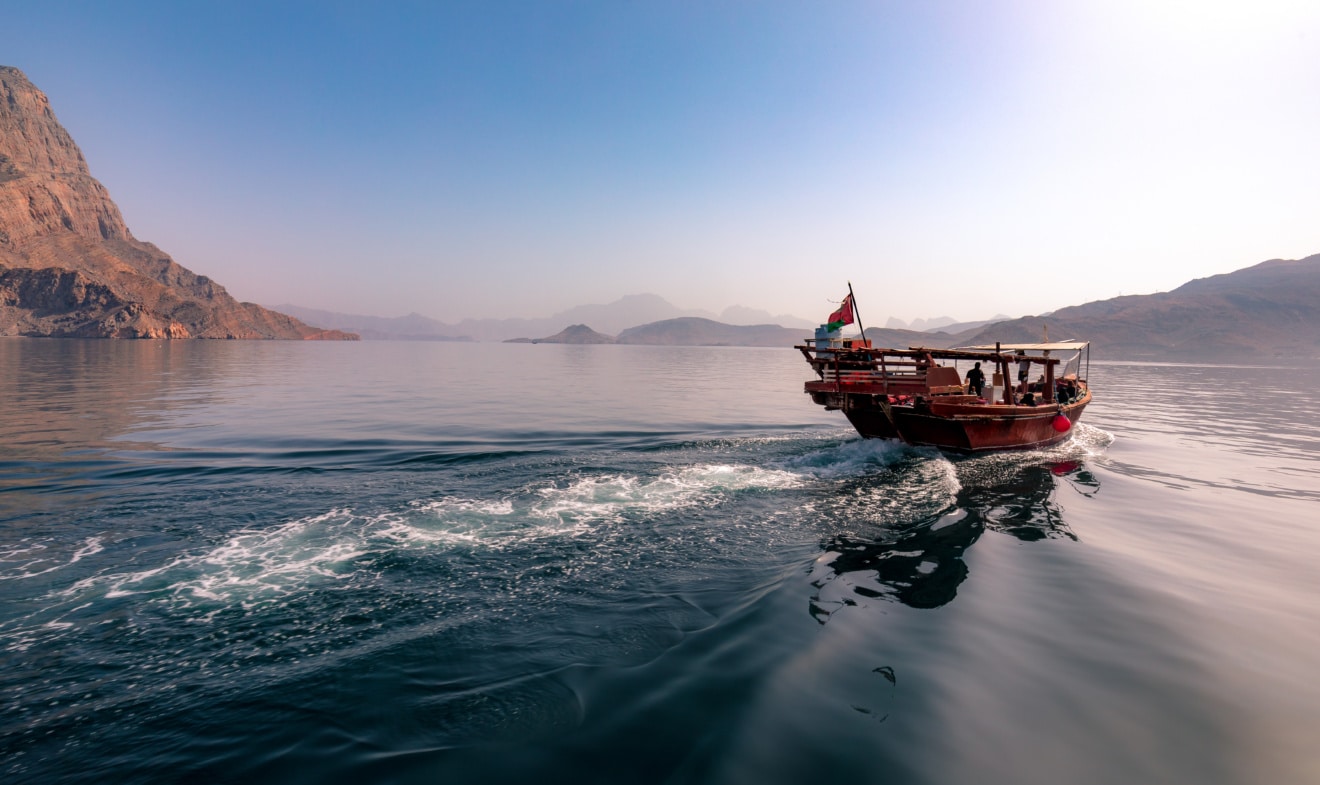 Boot im Oman