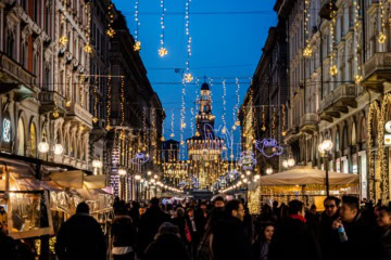 Weihnachtsmarkt in Mailand.