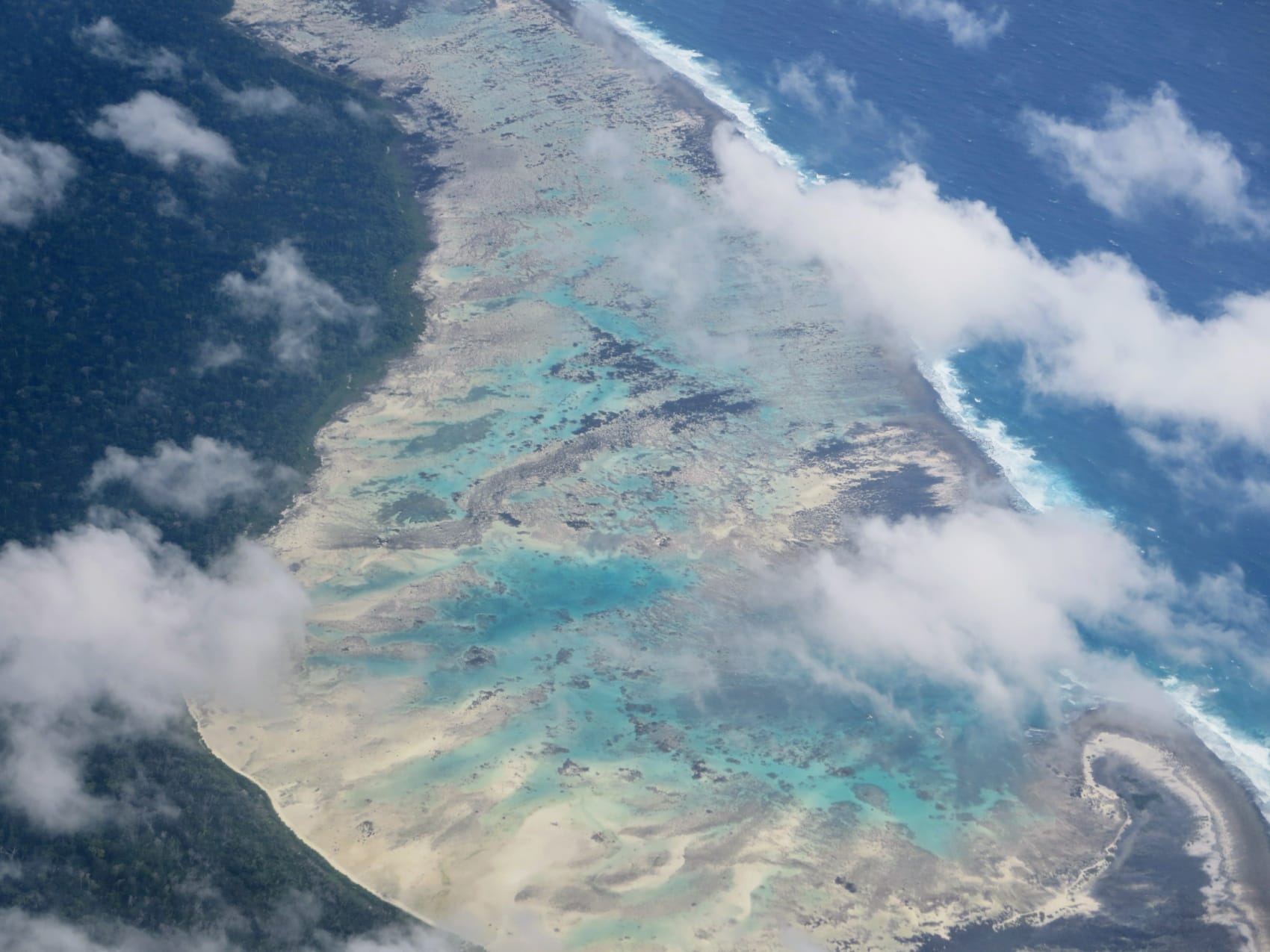 North Sentinel Islands aus der Vogelperspektive