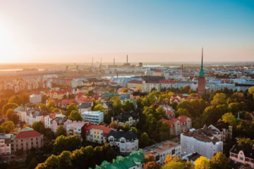 Panorama und Skyline von Helsinki