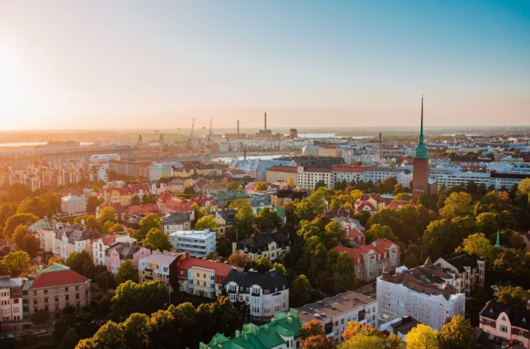 Panorama und Skyline von Helsinki