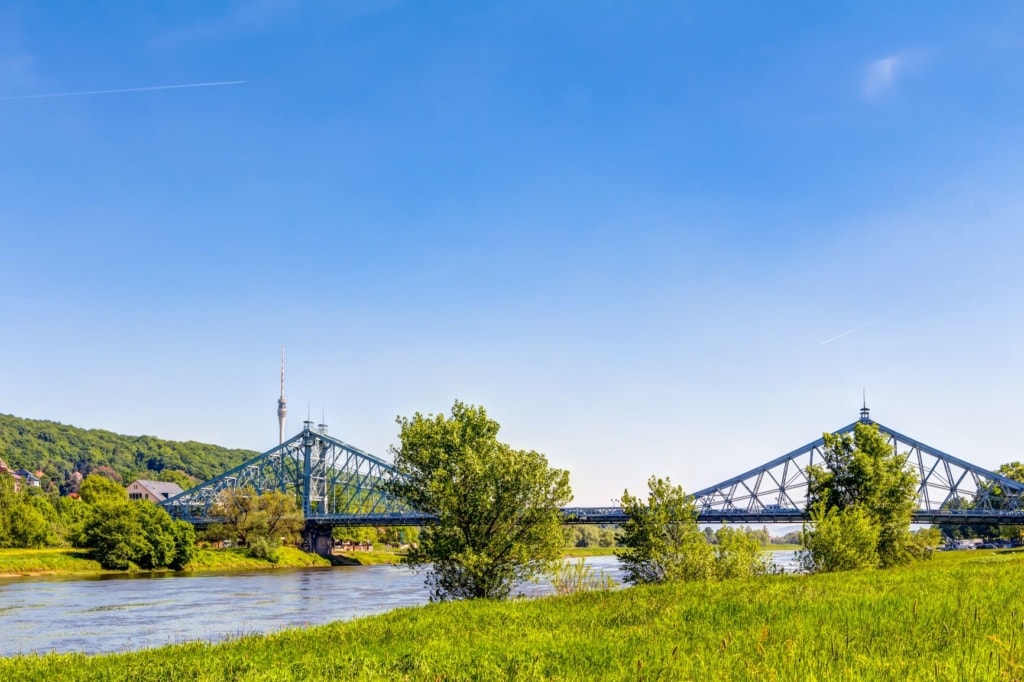 Blaues Wunder, Loschwitzbrücke in Dresden