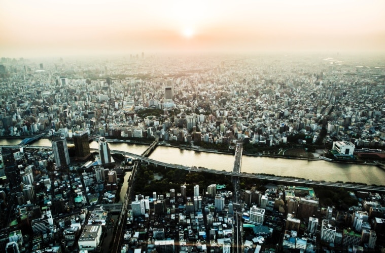 Blick über Tokyo