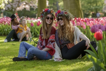 Dieses Jahr steht der Frühlingspark im Keukenhof unter dem Motto »Flotter Power«.