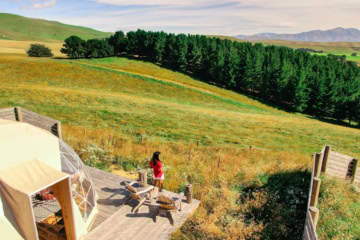 Glamping in Neuseeland.