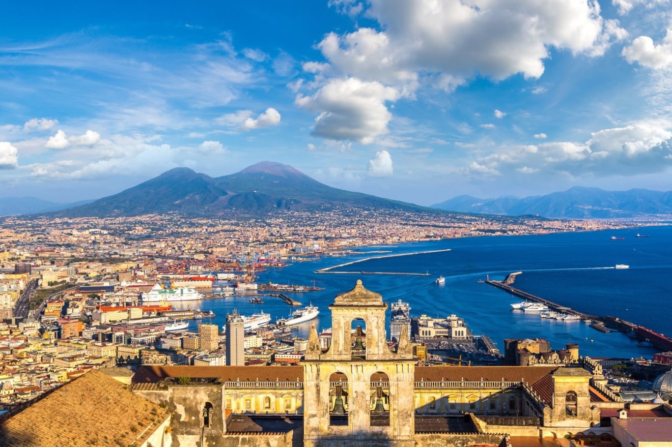 Neapel Italien Panorama Blick