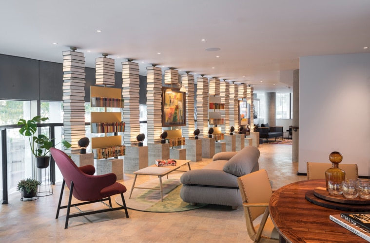 Offene Lounge im Bankside Hotel in London