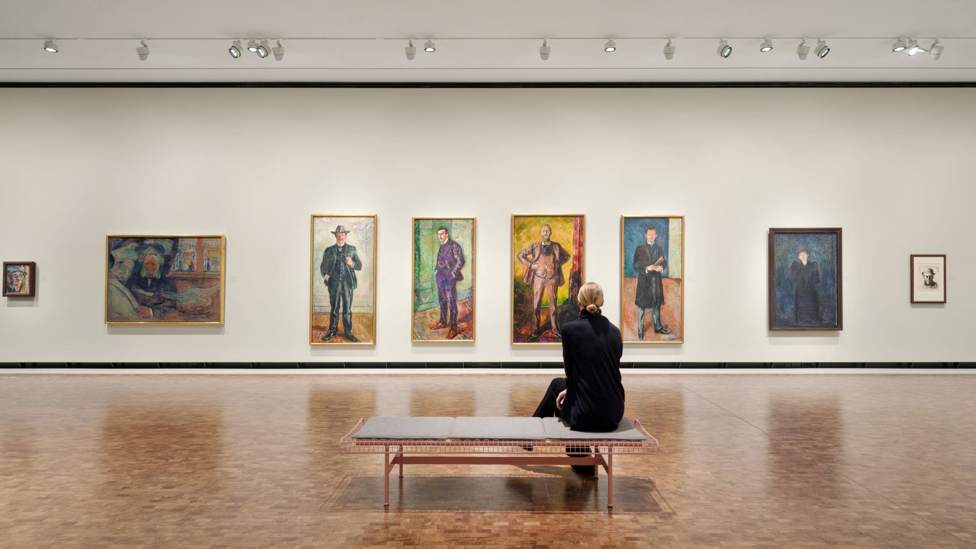 Besucherin im Munch-Museum in Oslo 