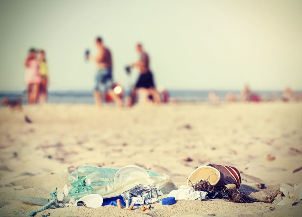 Müll am Strand 