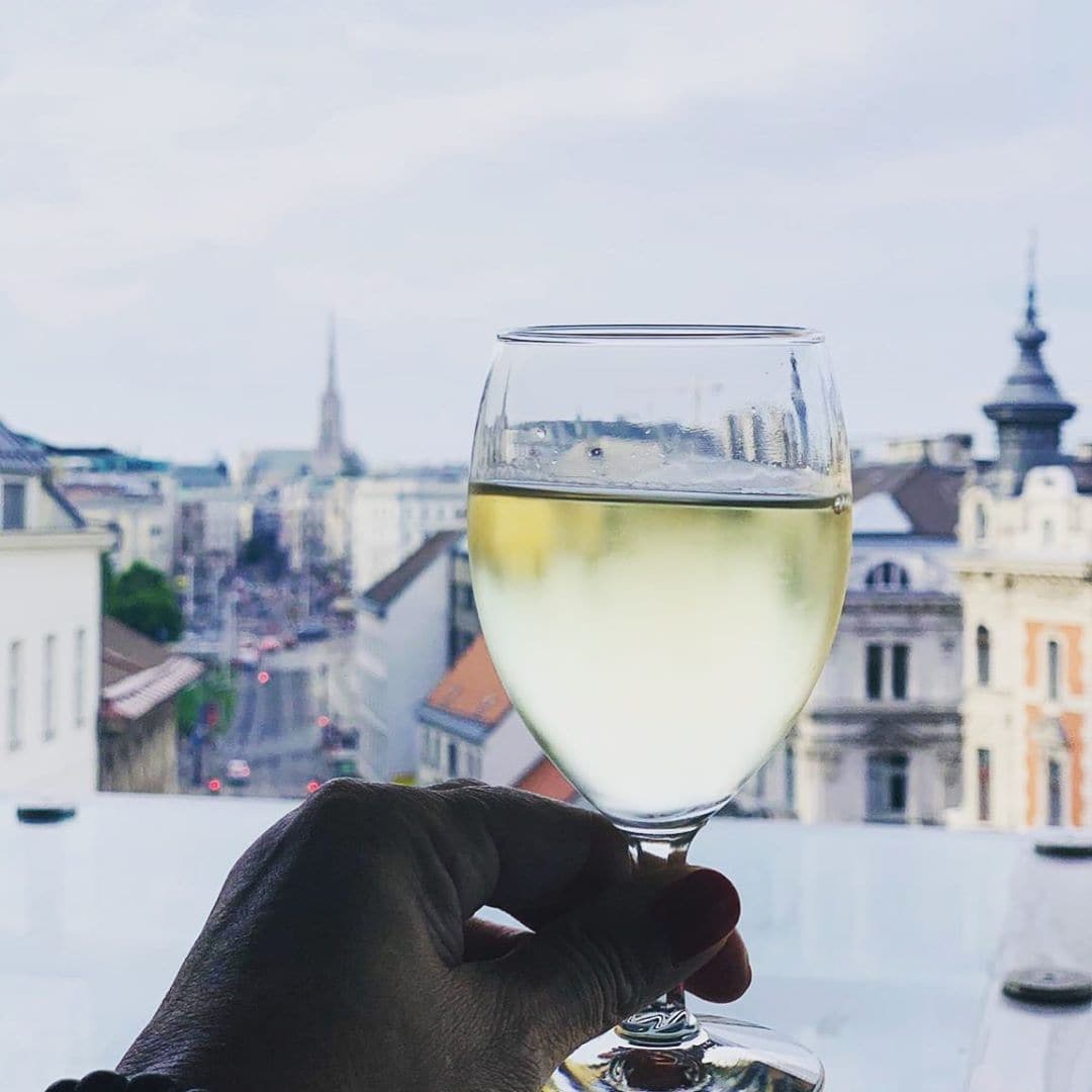 Hier fehlt nur ein Stück Sacher-Torte! Ein Glas Wein mit Stephansdom-Sicht im @dastriest #hotel in #Wien. @aspirinia hat es für uns getestet! Mehr dazu in unserer Story. #hotel #review #reportervorort #mytinyatlas #welivetoexplore #passionpassport #travelgram