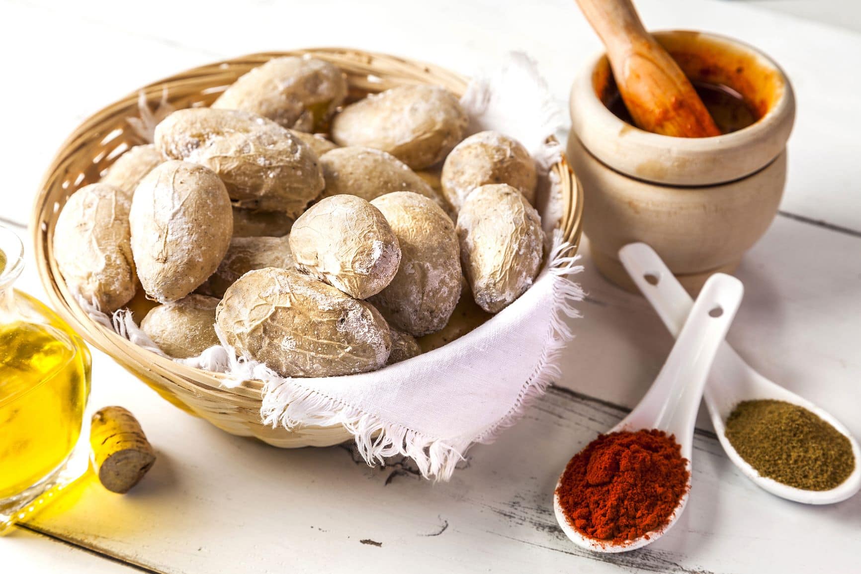 Papas Arrugadas Mojo Picon, Spezialität auf Gran Canaria