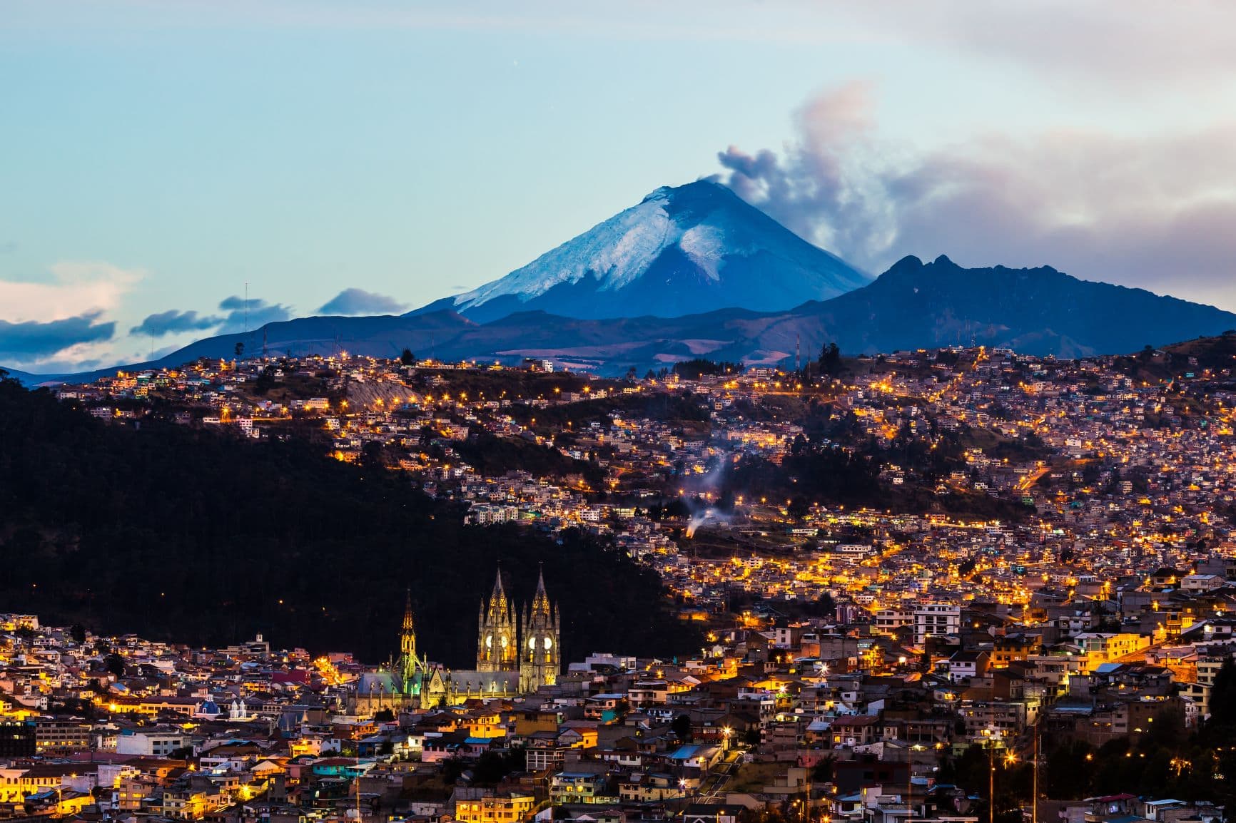 Panorama-Blick auf Quito