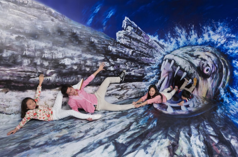 Das Trickeye Museum in Korea dient Paaren als Date – ganz schön schräg.