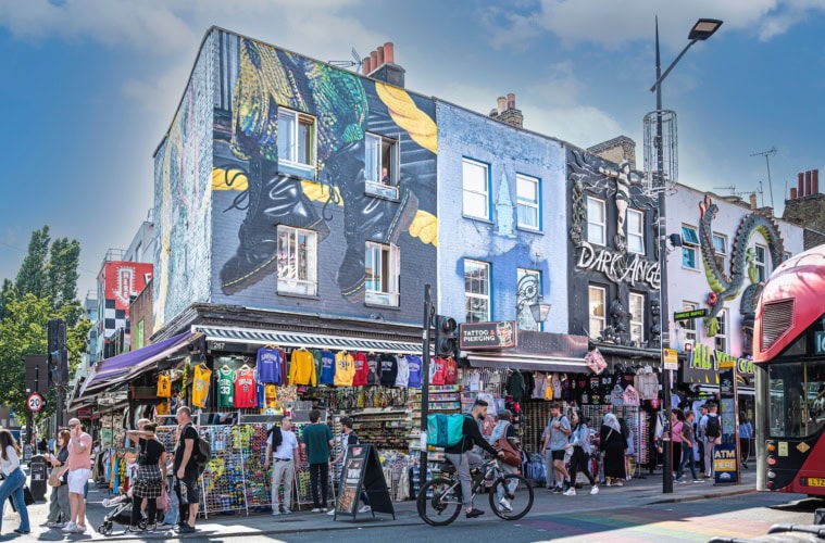 Das Viertel Camden in London