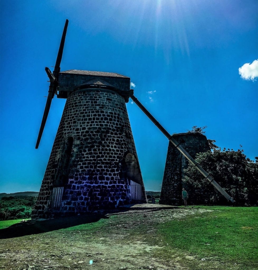 Windmühle Betty's Hope auf Antigua, Karibik