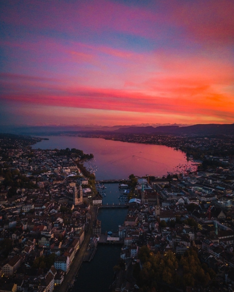 Stadtpanorama von Zürich