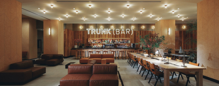 Das Trunk Hotel in Tokio hat eine der schicksten Bars von Shibuya.