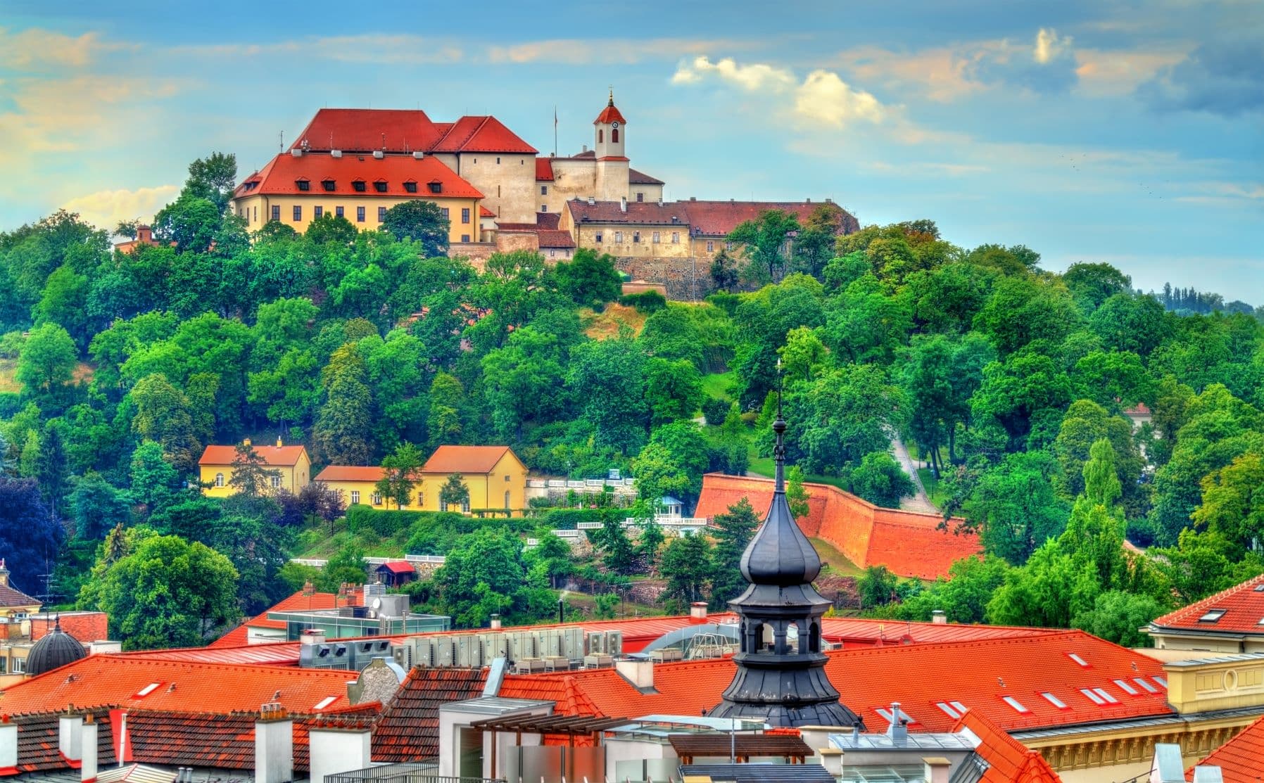 Blick auf Schloss Spilberk Brno