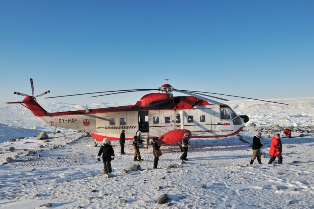 Hubschrauber auf Grönland
