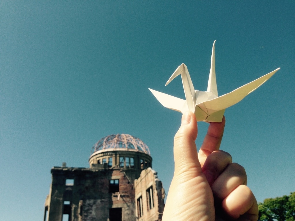 Der Kranich ist heute das Symbol von Hiroshima.