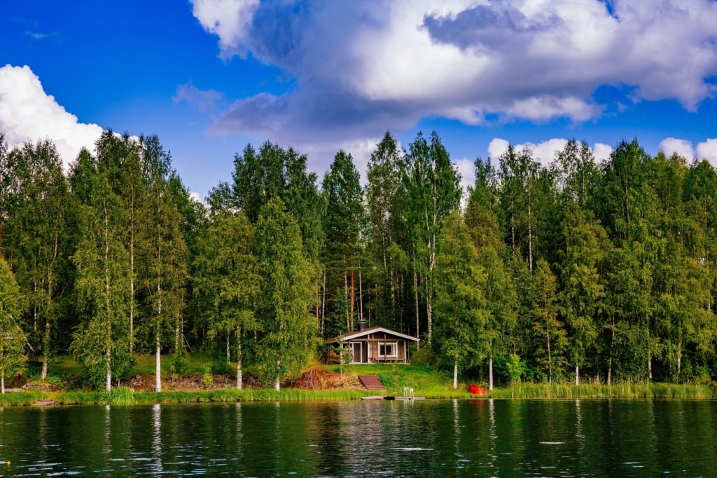 Insel zum Verkauf: Wie wäre es mit einer einsamen Blockhütte in Finnland?