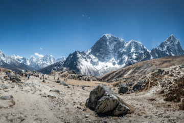 Basecamp im Himalaya-Gebirge in Nepal