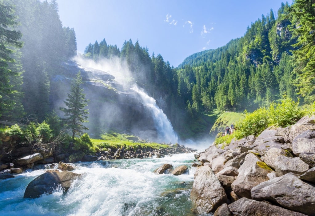 Urlaub in Österreich: Krimml-Wasserfälle im Nationalpark Hohe Tauern
