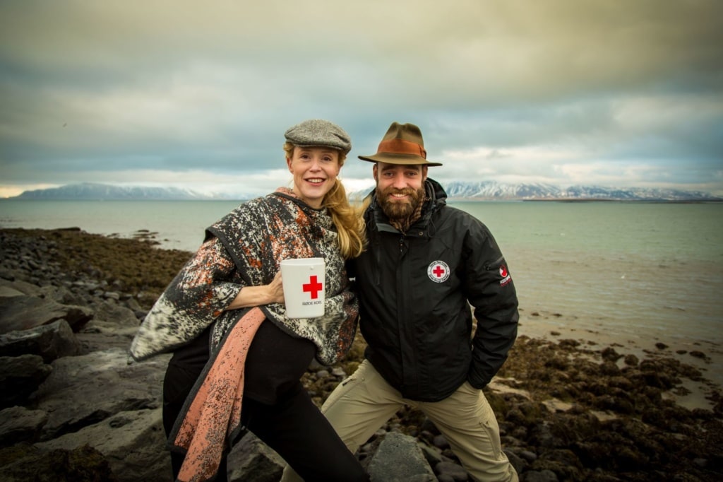 Thor Pedersen mit Frau in Grönland