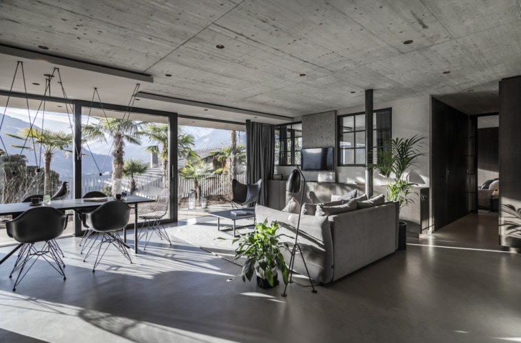 Das Apartment 7 in Südtirol ist eines der schönsten Architekturhotels