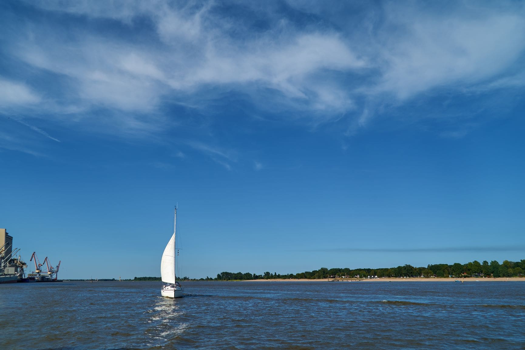 Segelboot am Harriersand