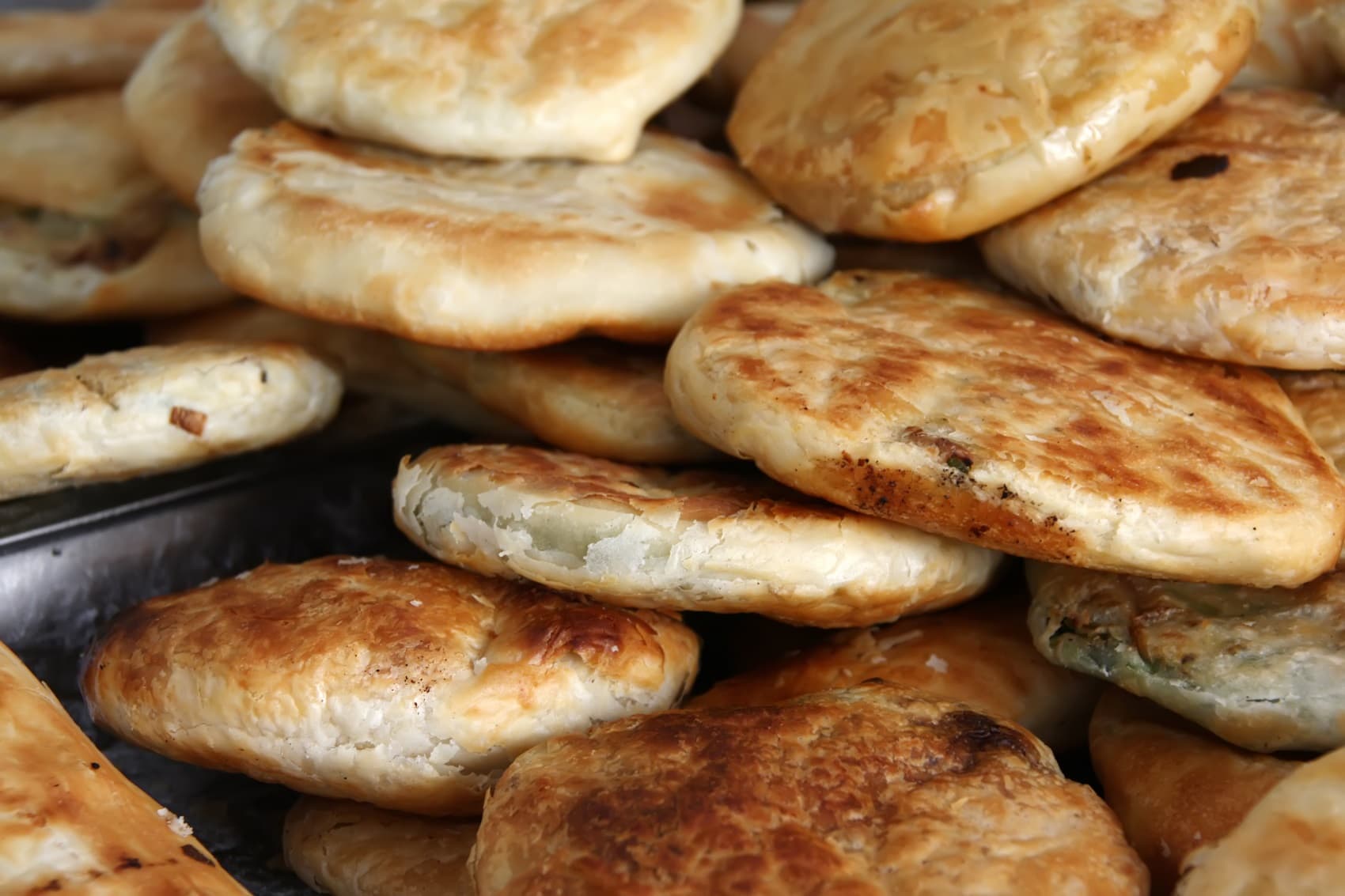 Nahaufnahme mehrerer Shaobings.