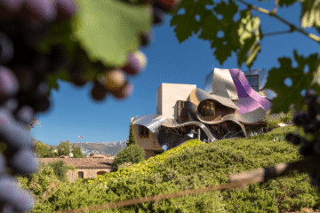 Das Marqués de Riscal ist ein architektonischer Blickfang zwischen den Weinbergen der spanischen Provinz Rioja