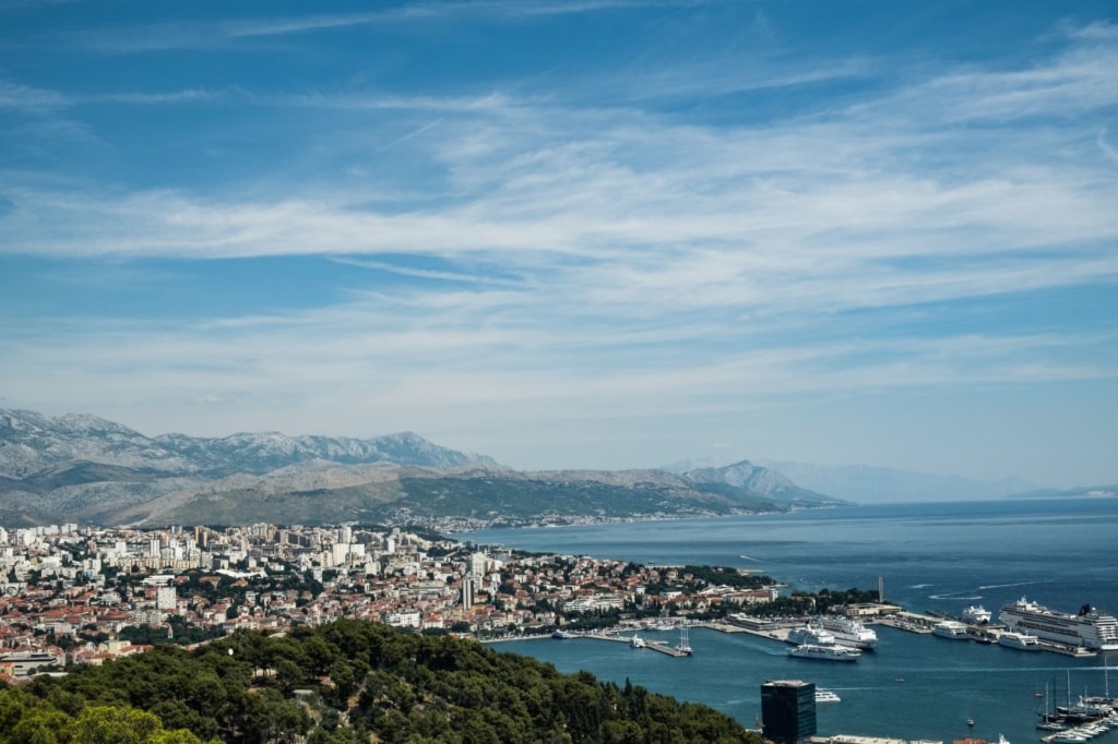 Luftaufnahme von Split, Kroatien