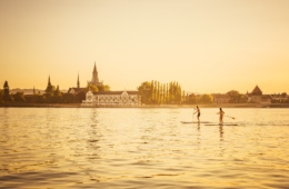 Stand-up-Paddling im Bodensee