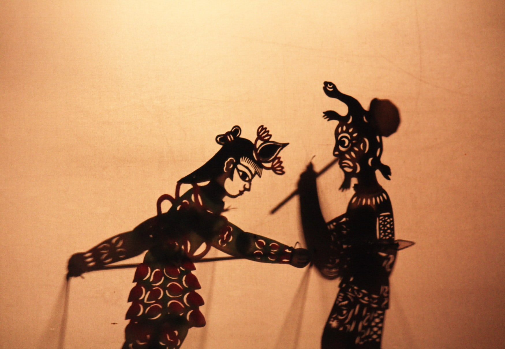 Das chinesische Schattenpuppenspiel ist immaterielles Kulturerbe der Unesco