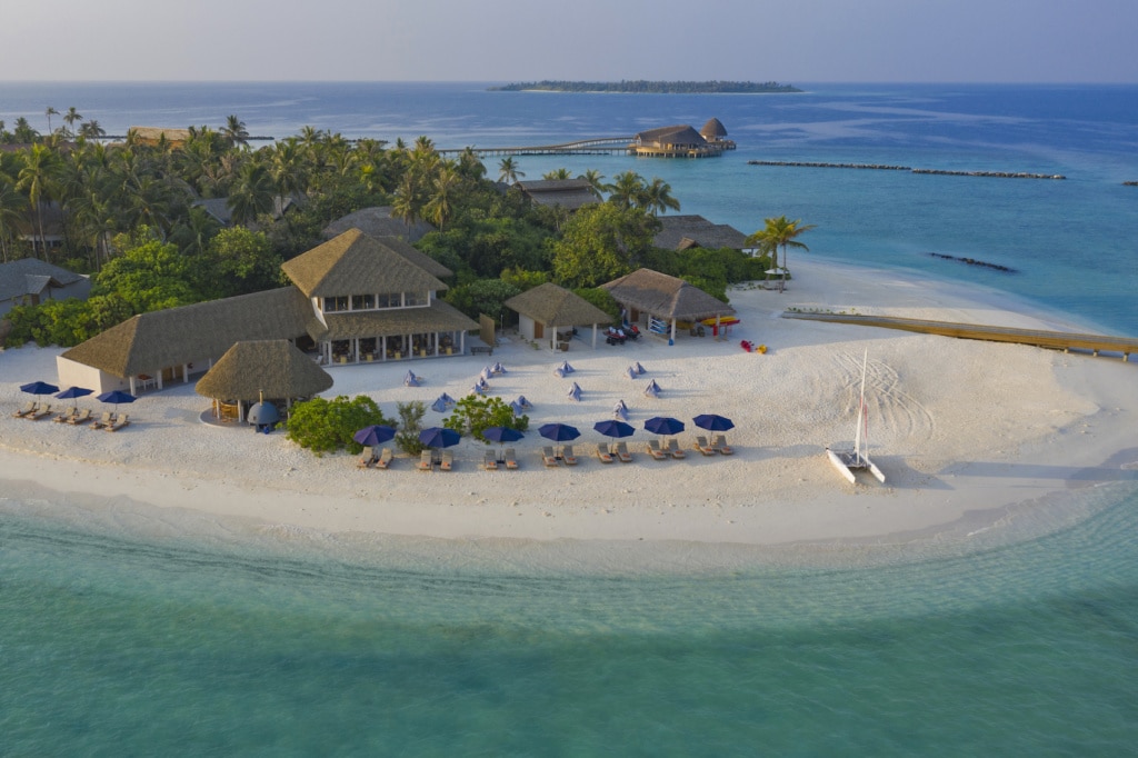 Trauminsel in Sicht: das Faarufushi Maledives.