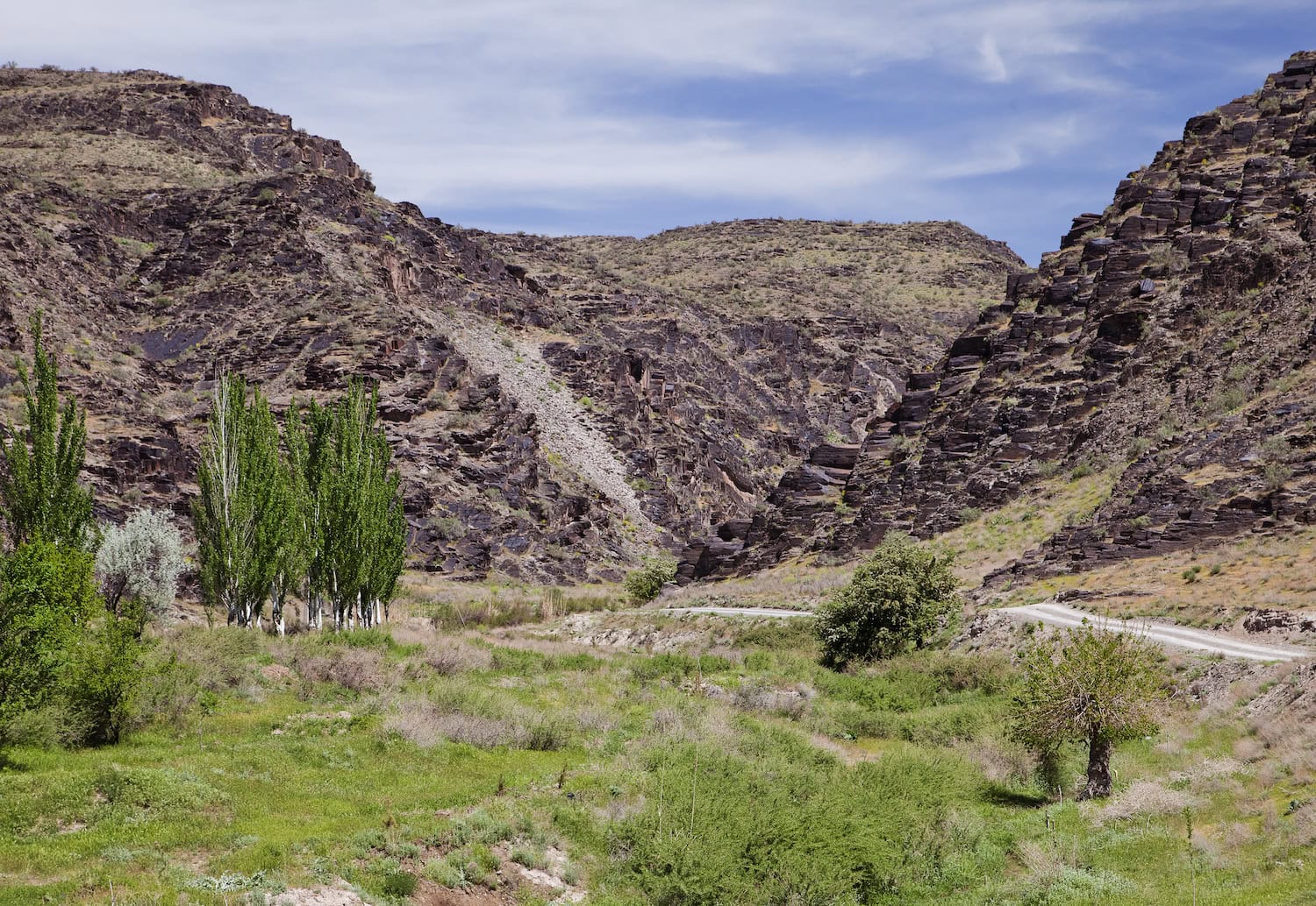 Nuratau Berge bei einer Reise in Usbekistan