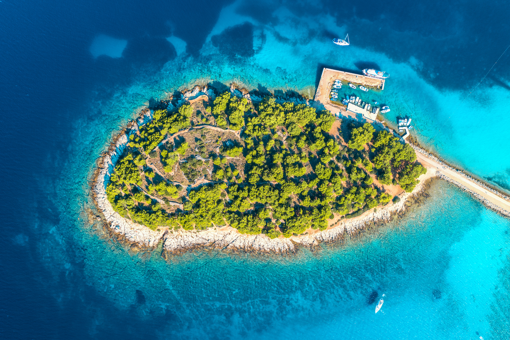 Murter, eine der unbekannten Inseln in Kroatien