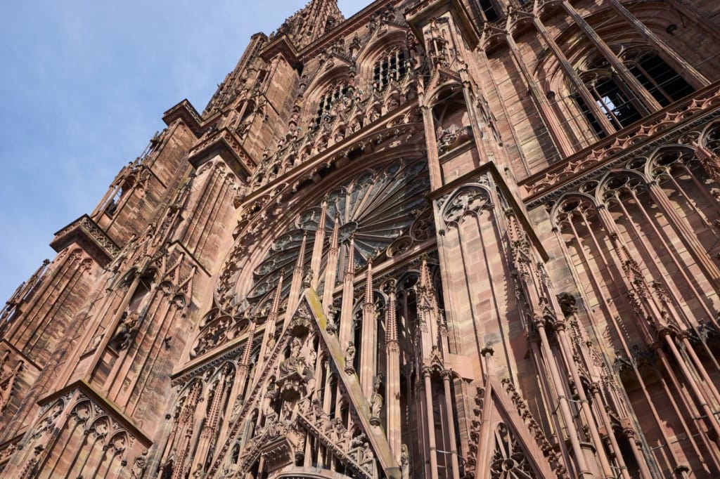 Fassade des Münsters in Straßburg