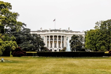 Blick auf das Weiße Haus in Washington DC