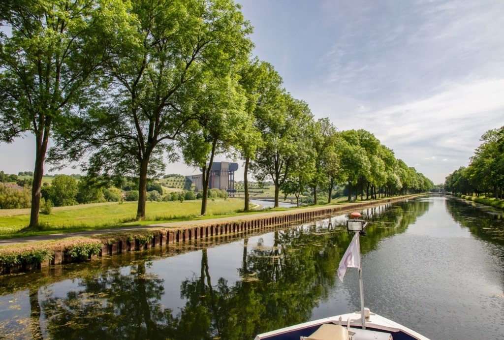 Unesco-Welterbe Canal du Centre in Strepy-Thieu
