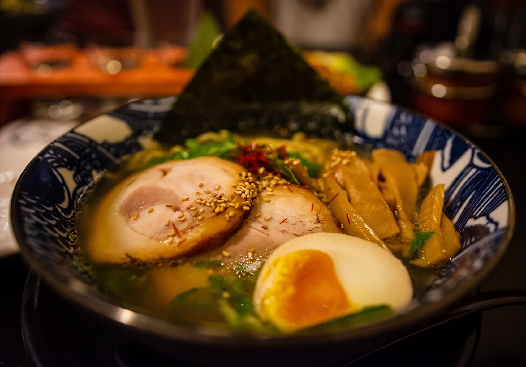 Ramen in einer Schale angerichtet