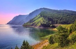 Landschaft am Ufer des Baikalsees