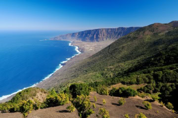 Blick auf die Küste von El Hierro